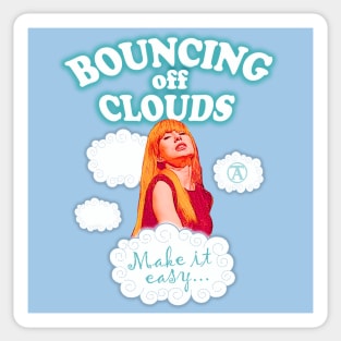 Bouncing off clouds Sticker